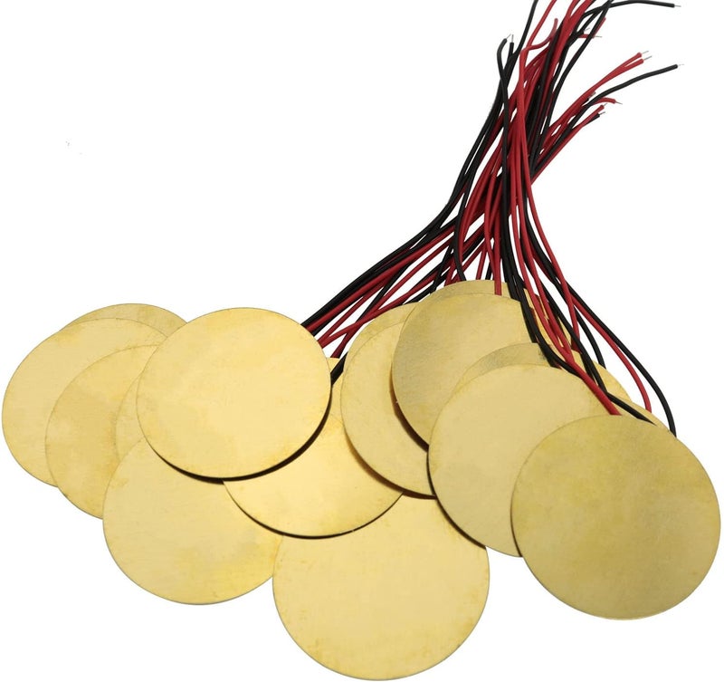 LUORNG 16PCS 27mm Piezo Discs with Leads Mic Drum Trigger Acoustic Pickup CBG Guitar Piezo Amplifiers Discs for Acoustic Guitar Drum - Image 5